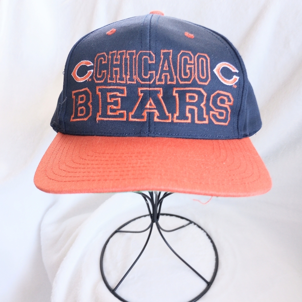 Chicago Bears Double C Embroidered Logo Drew Pearson Hat Team NFL 90s  Snapback